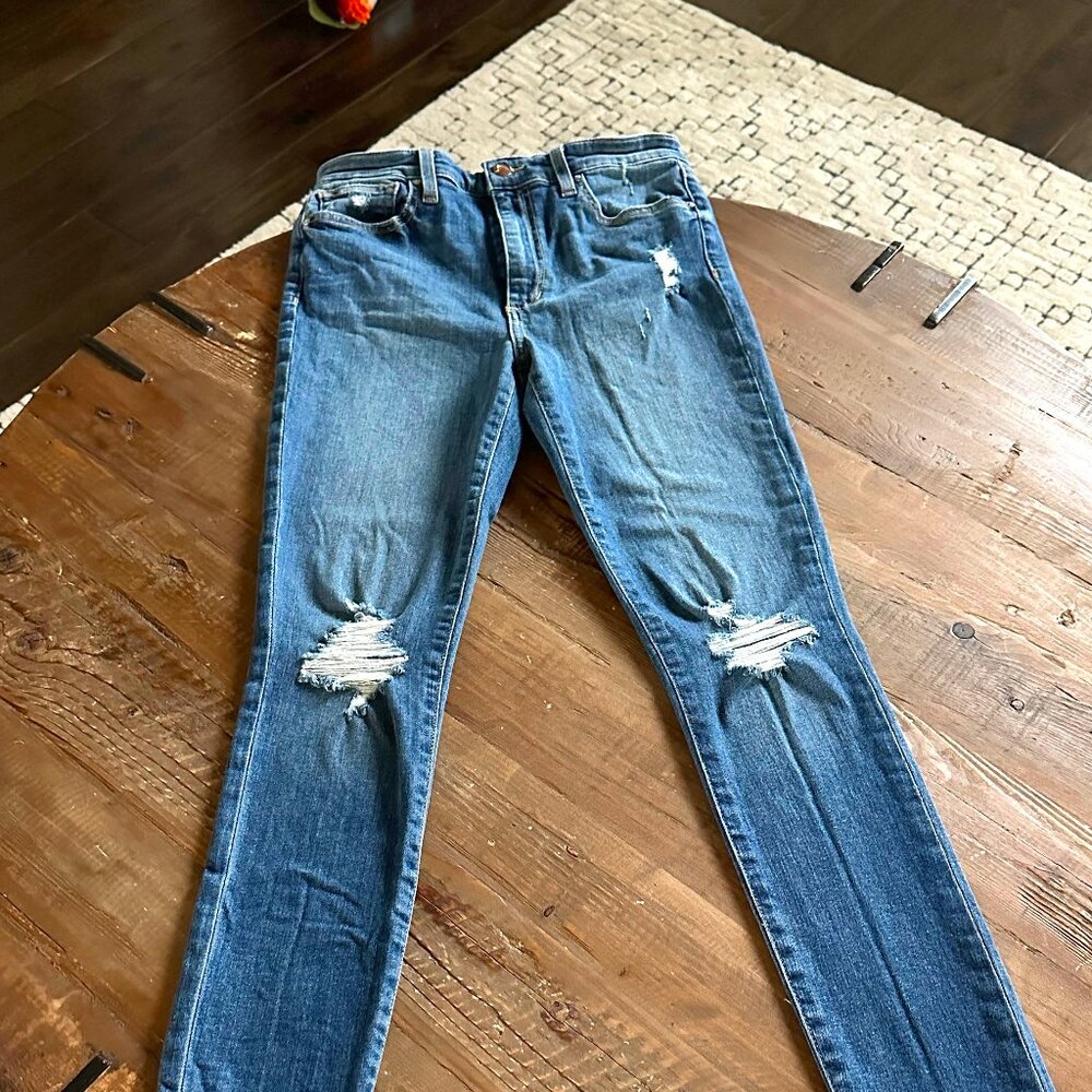 Joe’s Jeans Medellin Distressed Hi Rise Ankle Skinny Jeans 28